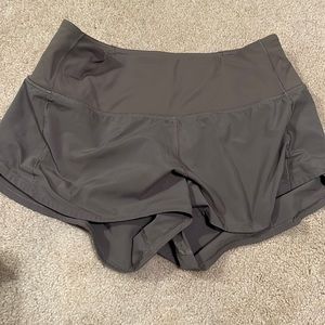 Lululemon high waisted running shorts